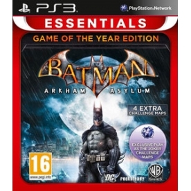 Batman Arkham Asylum Game Of The Year Edition GOTY PS3 Game (Essentials) Batman Arkham Asylum Game Of The Year Edition GOTY PS3 Game (Essentials)